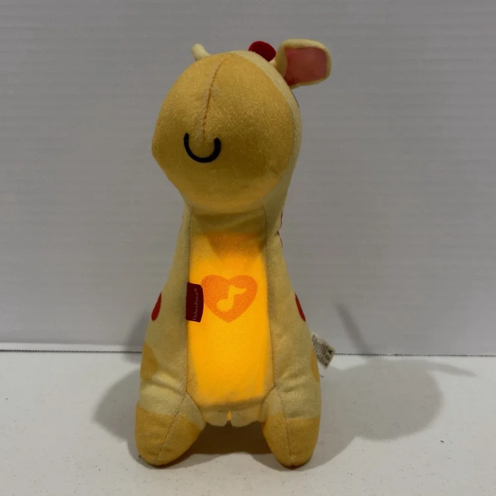 Fisher Price Giraffe Soothe and Glow Yellow Music Light Plush 9